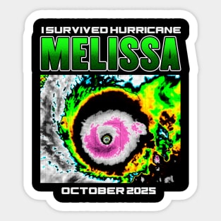 I Survived hurricane melissa 2025 Tropical Storm Sticker